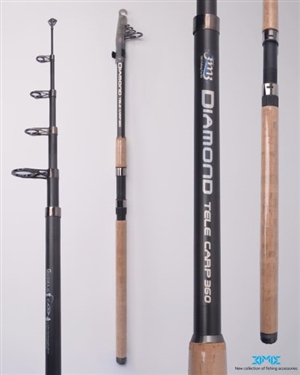 چوب تلسکوپی فول کربن 3M3 DIAMOND TELE CARP 390 100-300G