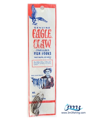 ریسه آماده  6 تایی EAGLE CLAW (نخ دوبل سایز 35 و قلاب سایز 1/0)