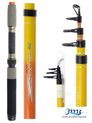  چوب ماهیگیری تلسکوپی فایبر گلاس    cool   expert   2.10  